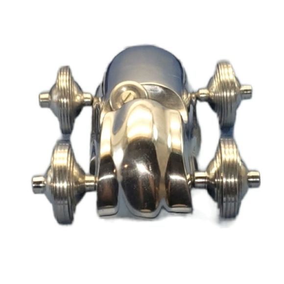 VINTAGE Polished Aluminum Slot Car Collectable - Picture 4 of 7